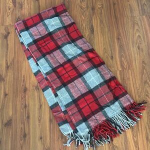 Nido Notte Italia buffalo plaid check cotton acrylic throw blanket